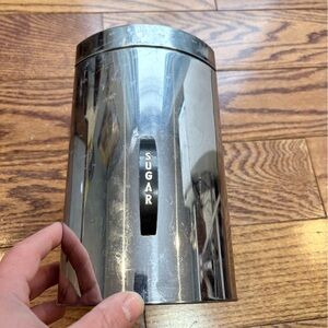 Vintage Kromex Stainless Steel sugar  Canister